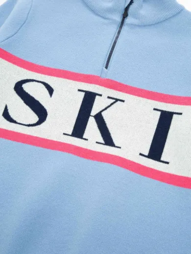 Bilde av WoolLand Hemsedal Knitted sweater girl Light Sky